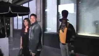 Jensen and Danneel leaving Katsuya in Hollywood April 22 2010 [upl. by Nirroc]