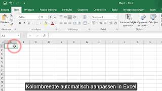 Excel hulp kolombreedte automatische breedte [upl. by Eerpud882]