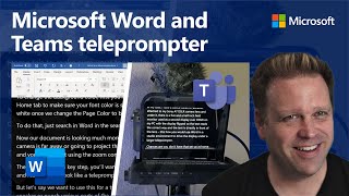 How to use Microsoft Word and Teams as a teleprompter for presentations [upl. by Castra]