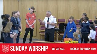 Bromley Temple Salvation Army  Sunday Blessing  8th September 2024 [upl. by Ilarrold639]