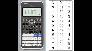 Estadística Bidimensional con Casio Classwiz [upl. by Dorej820]