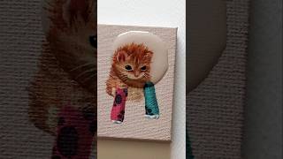 Czy koty się nudzą 🤔🐈 ciekawostki koty acrylicpainting [upl. by Marietta]