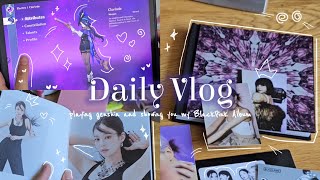 Daily vlog ֙⋆ 🎧 Playing genshin and showing my BLACKPINK Album [upl. by Anidam127]