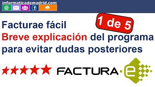 Tutorial programa facturae fácil PARTE 1 explicacion programa [upl. by Prosperus]