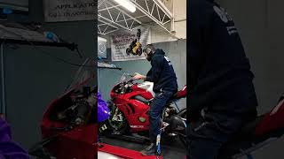 DUCATI V4 ON THE DYNO bikelife ducati foryou chicago ducatipanigalev4r [upl. by Eenafit]