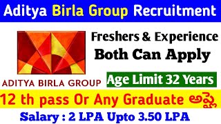 Aditya Birla group Recruitment 2023  Aditya Birla Group Job Vacancy  Aditya Birla Group bvrjobs [upl. by Haerle909]