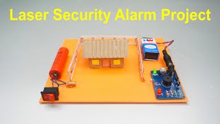 JLCPCB 1amp2 Layer PCB Assembly DIY Project Laser Security Alarm [upl. by Arymahs]