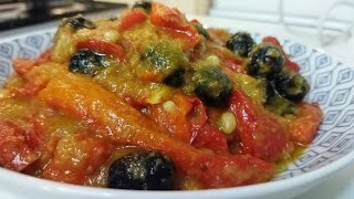 La DELIZIOSA RICETTA dei Peperoni in padella ammuddicati ricetta Siciliana [upl. by Leora]