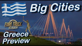 ETS2  Greece DLC Preview  Big Cities eurotrucksimulator2 greece dlc truck [upl. by Helbona32]