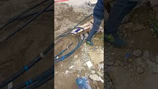 A little electrical work  repairing mid voltage cable [upl. by Atila]