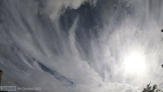 Daytime Sky Time Lapse 9th October 2024 [upl. by Aitnis]