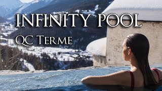 CURIOSITA SULLA VASCA PANORAMICA 🏊 INFINITY POOL BORMIO bormio bagnivecchi terme relax fritid [upl. by Mullane]