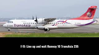 ATC  TransAsia Flight 235 [upl. by Aener]