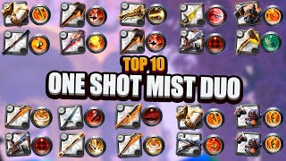 Top 10 Best One Shot Build 😈 2x2 MIST EDITION [upl. by Yenahpets705]