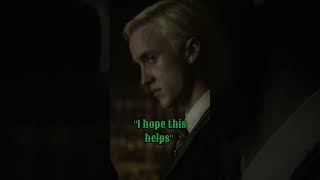 Draco made a call to his younger self 😥 harrypotter dracomalfoy sad slytherin fyp trending [upl. by Erde481]