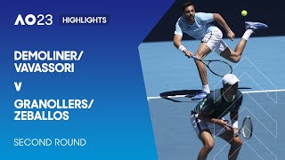 DemolinerVavassori v GranollersZeballos Highlights  Australian Open 2023 Second Round [upl. by Caleb]