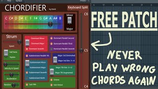 This Free Patcher Preset Makes You Play Correct Chords Only FL Studio [upl. by Rekyr]