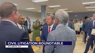 Governor Kemp hosts round table on civil litigation issues [upl. by Leora]