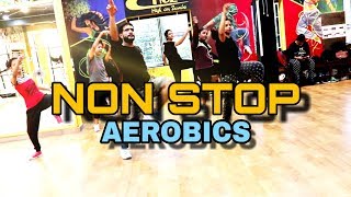 NON STOP AEROBICS  DANCE FITNESS  SALMAN KHAN MASHUP  HIGH ON ZUMBA [upl. by Retsevlys127]