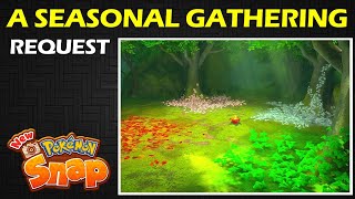 A Seasonal Gathering Sawsbuck 4 Star Pose Request  New Pokemon Snap Guide amp Walkthrough [upl. by Lia]