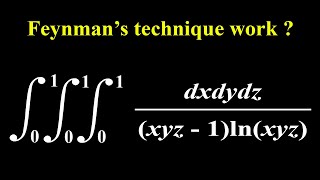 Will Feynmans technique works for this nice triple integral [upl. by Elleirol96]