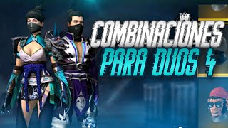 💗LAS MEJORES COMBINACIONES PARA DUOS PARTE 4  FREE FIRE  CHIFF [upl. by Diley214]