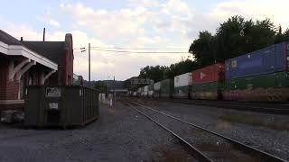 00105 ns intermodal train in mifflintown pa 2019 [upl. by Llebanna521]