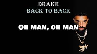 Drake  Back To Back Lyrics [upl. by Llien]