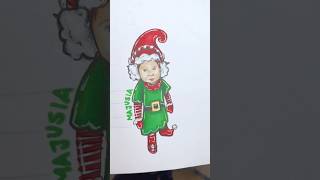 Świąteczni INFLU 2 Majusia od WERSOWW frizoluszek jako elf 🎄🎅🏻 święta ekipa rysowanie [upl. by Gabriell]