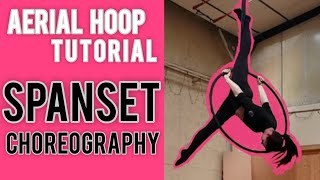 Aerial Hoop TUTORIAL Spanset and TOP BAR CHOREOGRAPHY [upl. by Shrier]