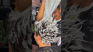 LUZES PLATINADAS PART 2❄️💈😱🥶 luzes barber barbearia barbeiro platinado degrade [upl. by Clare844]