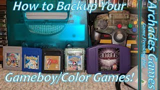 How to Easily Backup Your GameboyColor Games with a Transfer Pak [upl. by Viki]