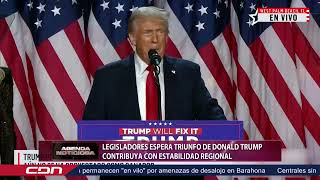 Legisladores esperan que triunfo de Donald Trump constribuya con estabilidad regional [upl. by Lund]