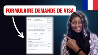 Remplissage du FORMULAIRE de DEMANDE DE VISA ETUDIANT France [upl. by Ynnub]