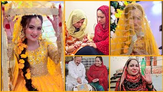 Mayoon Mehndi Makeover 💛  Full Day Routine Amber Naz Official ♥️ [upl. by Pippy188]