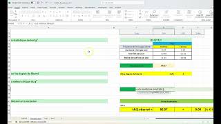 Test dindépendance Khideux sur Excel  Guide pratique [upl. by Guenzi]