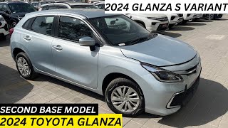 2024 Glanza S Model Review  Second Base Model  2024 Toyota Glanza S Review On Road Price [upl. by Stoat]