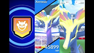 Pokemon Go ポケモンGo Legendärer Level 5 伝説レイドバトル Xerneas ゼルネアス Raid 45899 WP PokemonGo Raids [upl. by Cynar]