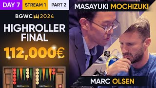 Backgammon World Championship 2024  €7500 High Roller  FINAL [upl. by Nigle53]