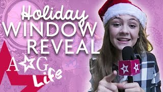 American Girl Holiday Window Reveal amp DIY Snowflake Lanterns  AG Life  Episode 57  AmericanGirl [upl. by Atteinotna161]