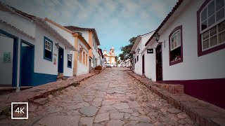 Walking in Tiradentes Minas Gerais Brazil Relaxing Nature Sounds  4K [upl. by Doyle]