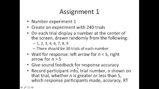 MATLAB amp Psychtoolbox Tutorial Part5 Solution  Number Exp1 [upl. by Sekofski]