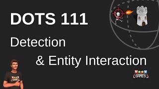 Entity interaction using OverlapSphere and ComponentLookup in Unity ECS 10 [upl. by Euqirne]