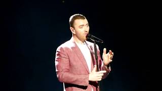 SAM SMITH  WRITINGS ON THE WALL  LIVE IN MANCHESTER 28032018 [upl. by Asilim]