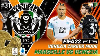 FIFA 22 Venezia Career Mode  Marseille vs Venezia Laga Perdana Grup UEFA Europa League 31 [upl. by Gaillard]