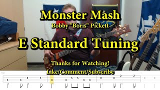 Monster Mash  Bobby quotBorisquot Pickett Bass Cover with Tabs [upl. by Lorenzana]