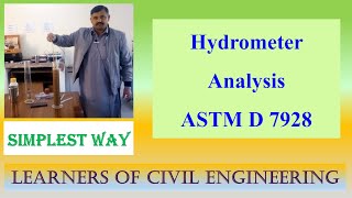 Hydrometer Analysis of Soil Procedure Formulae Calculations Learners of civil engineering [upl. by Naval]