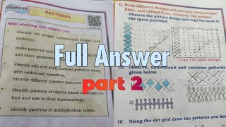 3rd STD maths chapter 12 Patterns part 2  Full answer [upl. by Rehptsirhc]