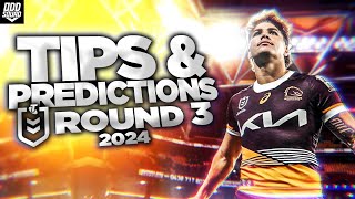 2024 NRL Tips amp Predictions ROUND 3 [upl. by Dee]