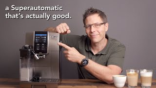 Delonghi Dinamica Plus Superautomatic Coffee Machine Review [upl. by Oicram]